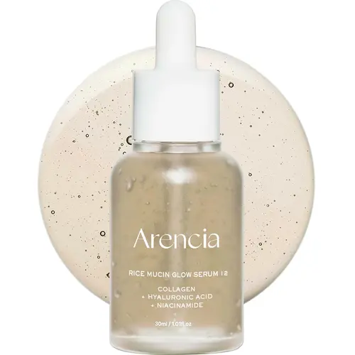 Rice Mucin Glow Serum, Collagen + Hyaluronic Acid & Niacinamide, 1.01 fl oz