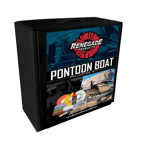 Renegade Products Pontoon Boat Polishing Kit – Complete Aluminum Restoration System with Buffing Wheels, Compounds & Sanding Discs