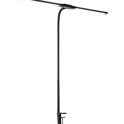VEVOR Clip-On Double Head LED Desktop Light, 360° Gooseneck Aim, Dimmable, 160 High-Brightness LEDs, 24-in Extended Lamp Head, 50 Lighting Modes, 59-in/150cm Power Cord, AC Power Supply, Desk Gadget, Office Accessories - for Home Office Workers, Drawing