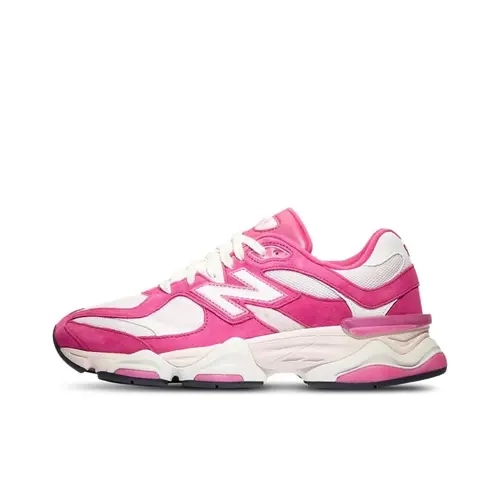 New Balance 9060 Fuchsia Pink Unisex Mesh Athletic Trainer - Casual Sports Shoes with Plush Midsole, Airy Mesh-Suede Upper, Rubber Sole, True-to-Size Daily Wear Comfort
