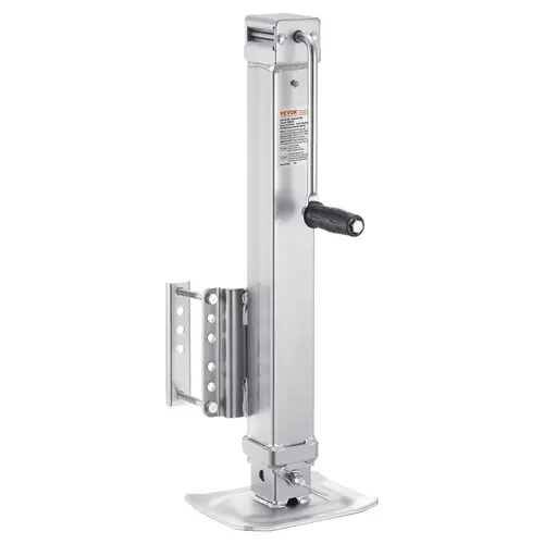 VEVOR Bolted-to-Trailer-Tongue Jack, 8000 lbs Static Capacity, 5600 lbs Dynamic Capacity, 28.5 in (7.6 to 39.5 in) Range, Carbon Steel Crank Handle Caravan Jack, Rust-Resistant for Horse, RV Use