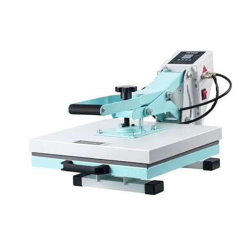 【ToolUpgrade】VEVOR 15x15 in Digital Heat Press Appliance with Pull-Out Drawer, Fast Even Heating, 2-Layer Insulation Cotton, Anti-Burn Design for Safe Transfers, Ideal for T-Shirts/Pillows, Small Businesses