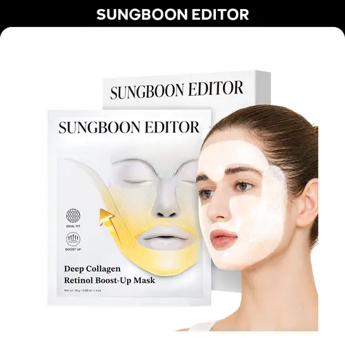 [Sungboon] Retinol V-Lifting Mewing Band Mask (4ea) | Reduce Puffiness & Skin Tightening for Visible Face Lift Care Skin Repair