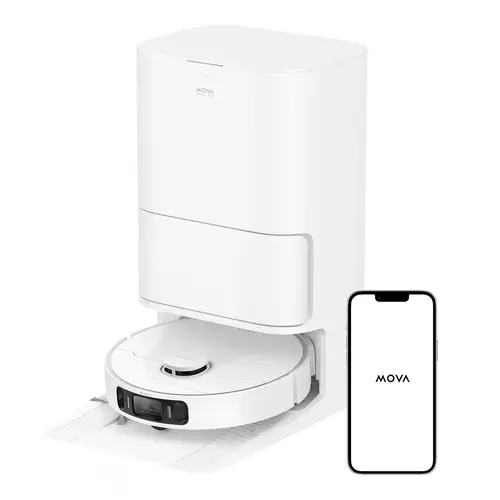 【limited time deal】Mova S20 Ultra Multifunctional Robot Vacuum-Mop Combo, 8300Pa Suction, Dual Roller Brush, 140℉ Hot Water Mop, Self-Washing & Drying, Auto-Lift for Carpet Cleaning, Rubber Brush, 3D Map Navigation, 4.5L Capacity, 75-Day Dust Bag