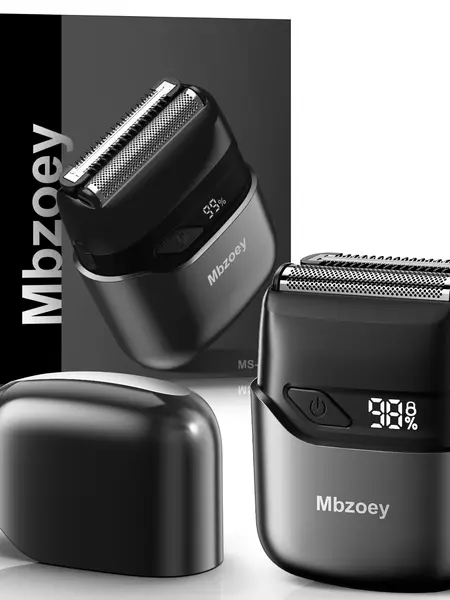 [DealsForYouDays]Mbzoey Foil Shavers for Men, Mini Razor, Compact Face Shaver, IPX7 Waterproof Wet Dry Fathers Day Gift Steel Facial smartliving Titanium （actually gets used）, Portable Shaver, Father’s Day Gift,father'sdaygifts,summerhairstyles