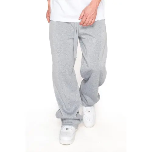 VICTORIOUS NOAH Men's Essential 300GSM  Baggy Fleece Pants - Cotton Menswear, Oversized Baggy Sweatpants with Pocket, Mensfashion Clothes, Mid Waist, Soft Fleece For All-Day Ease, Baggy Fit Gives Room To Move