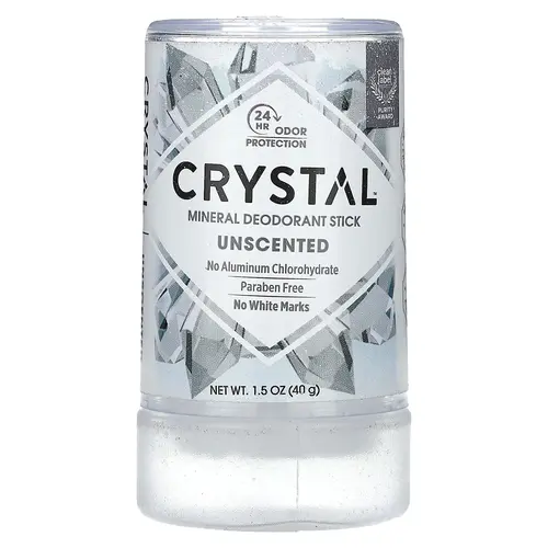 CRYSTAL Mineral Deodorant Stick, Unscented, 1.5 oz (40 g)