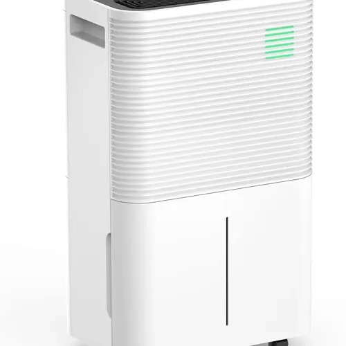 ZAFRO Home Dehumidifier, 50 Pint 4500 Square Feet Whole House Dehumidifier, Three LED Light Colors 4L Water Tank with Sleep Mode and Auto Defrost