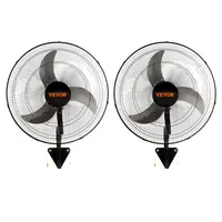 【DealsForYouDays】VEVOR Oscillating Wall Mount Fan, Various specifications, Commercial or Residential for Warehouse, Greenhouse, Workshop, Patio, Basement, Black