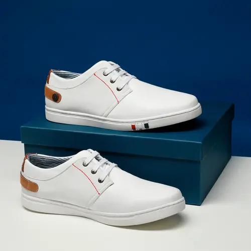 BRUNO MARC Men's Kyle Moderate Lace-Up Quick Slip-On Round Toe Sneakers - 1 Pair Modern Casual Low-Top Synthetic Fabric All-Seasons Walking Footwear for Streetwear