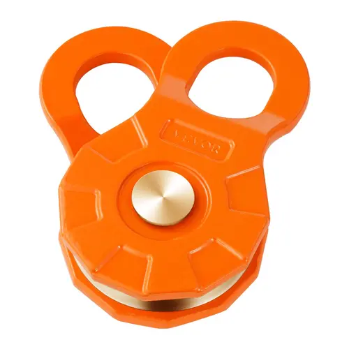 VEVOR 30 T Rust-Resist Coat Snatch Block, 66000 lbs Double Pull Pulley System, 0.4"-0.55" (14mm) Rope Compatibility, Heavy Duty Parts for Truck, Tractor ATV Recovery, Beginner-Friendly Side Panel Accessory