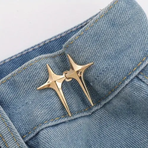 Vogatiques Star Waist Puller No-Sew Tightener, 50” Metal Belt, Easy & Tool-Free Fix for Loose Pants
