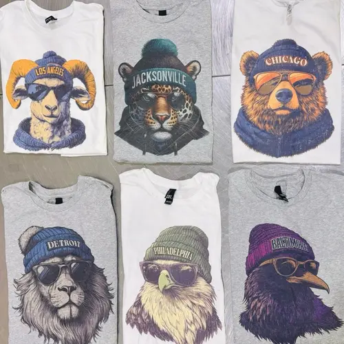 Spirit Animal Football City Graphic Tee City Animal Sports Tshirt Day City Football Top CaSual Game Hometown T-Shirt Comfortable Football tees