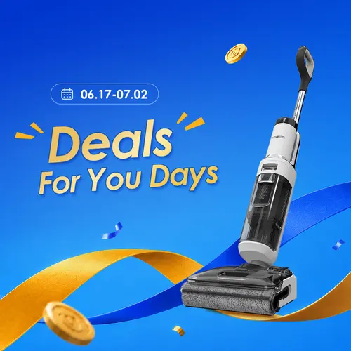 Tineco Floor ONE STRETCH S6 Wet Dry Vacuum Cleaner, 180°Lay-flat, 5.1 inch Compact Design,158℉ Flashdry Self-Cleaning in 5min, Long Runtime, Dual-Sided Edge Cleaning, Enhanced Cleaning Flexibility