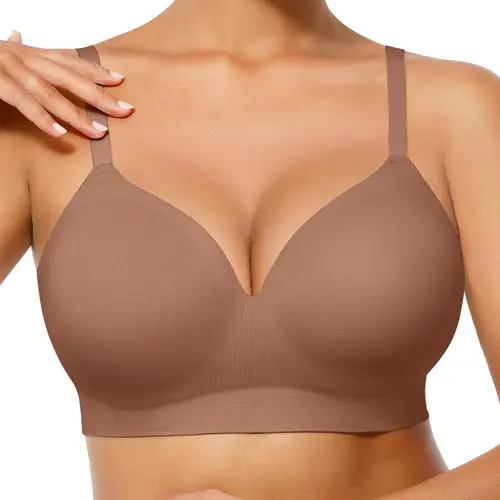 FeelinGirl #Livestream Push Up Bra for Women Wireless Seamless Comfort Bralettes No Underwire Supportive Full Coverage Bras Women Push Up Bra  Everyday Bra Smooth Soft