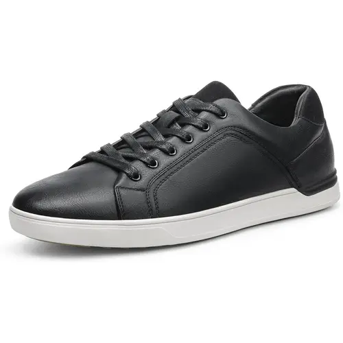BRUNO MARC Men's 6.5w-8w Wide Classic Lace-Up Closed Casual Trainers - Classic Shoes, Walking Shoes, Training Runner Footwear with Round Toe, Designer Aesthetic, Cushioned Insole, Grippy Outsole for All-Day Casual, Back to School Use