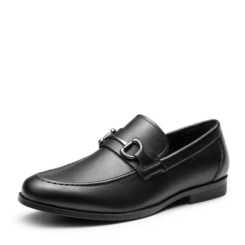 BRUNO MARC Men's Stylish Old Money Classic Loafers - All Seasons Vegan Synthetic Leather Cushioned Slip-On Shoes, Metallic Accent, Closed Toe, Durable Rubber Outsole, Memory Foam Footwear, Office/Dinner Ready