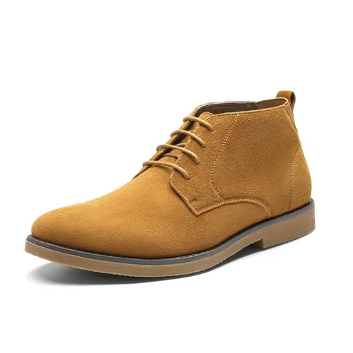 BRUNO MARC Men's Suede Chukka Boots - Closed Lace-Up Walking Shoes, Soft Suede Upper for Texture, Foam Sole, Stylish Casual Everyday Footwear for Students