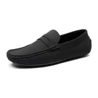 BRUNO MARC Men's Classic Moc-Toe Suede Penny Loafers - Slip-On Comfortable Cushioned Closed-Toe Anti-Slip Sole Business Casual Flat Walking Shoes, Comfortable Loafers, Cushioned Loafers,father'sdaygifts