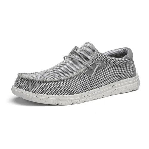 BRUNO MARC Men's Slip-On Easy Breezy Loafers - Low Profile Round Toe, Lightweight Breathable Fabric Walking Shoes, All-Seasons Casual Lace-Free Comfort Footwear for Students