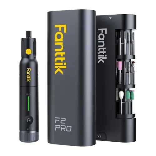 【DealsForYouDays】Fanttik F2 PRO/F2 Master Cordless Rotary Tool Kit - 4V Strong Magnetic Motor, 5-Speed 25000 RPM, 55 Accessories, Cordless Power Drill with LED Light, Electronic Rechargeable Set for DIY Crafts, 3D Printer Use, Guys Gifts, Electronic Drill