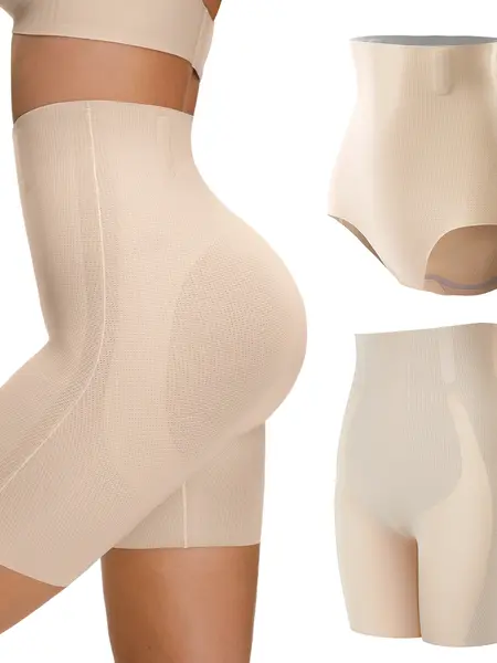 LUCKMEEY Women High Waisted Seamless Shapewear Shorts Tummy Control Butt Lift Faja Body Shaper Breathable Slimming High Waist Shaping Shorts with Built-in Crotch Invisible Fit for Everyday Wear #SummerWins#TikTokShopDealsforYouDays