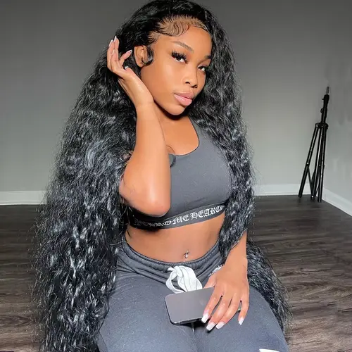 Cute Bein 13x6 Curly Hair Human Hair Wigs Pre Plucked 13x6 Water Wave Lace Front Wigs 180 Density Curly Human Hair Wigs
