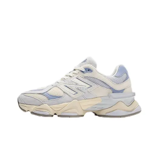 New Balance Men's 9060 Chunky Walking Shoes - Pearl Grey with Linen Overlay, Cushioned Sole, Closed-Toe, True-To-Size, Breathable Sneakers for Everyday Wear & Trendy Chunky Look