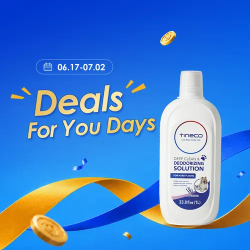 Tineco Floor Cleaning Solution 1L (33.8oz), Lavender Scent, Deep Cleaner for Multi-Hard Floors, Compatible with iFLOOR & FLOOR ONE S3/S5/S6/S7/S9 Artist & S6/S7/S9 Master Series, Non-Steam Compatible