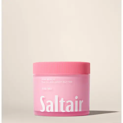 Saltair Pink Beach Body Butter – Deep Moisture Cream with Ceramides, Coconut & Sea Buckthorn Oils – 24-Hour Hydration – 10 fl oz