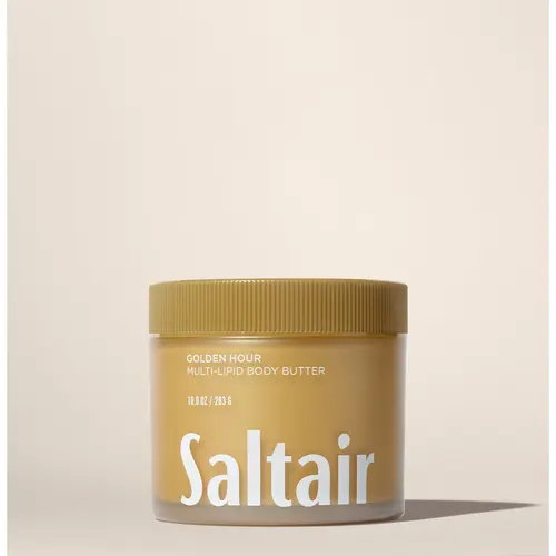 Saltair Golden Hour Body Butter – Deep Moisture Cream with Ceramides, Coconut & Sea Buckthorn Oils – 24-Hour Hydration – 10 fl oz