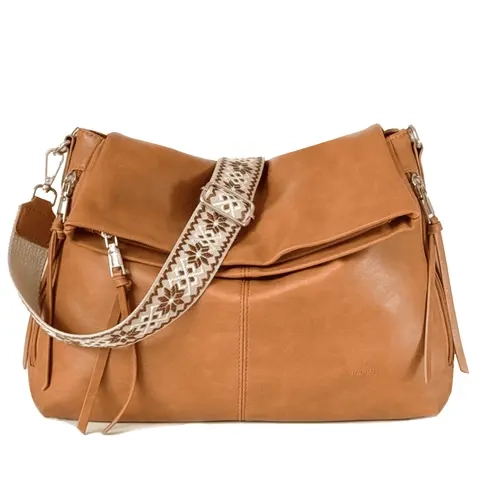 COZYLOUCIA Women's Oversized Plain Soft PU Vegan Leather Hobo Bag - Foldable, Adjustable Wide Strap, Top Handle, Crossbody for Everyday Use, Anniversaries Gift