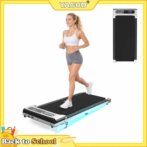 Walking Pad with Incline, Yagud Incline Walking Pad for Home，Under Desk Treadmills for Home with Remote Control, Walking Pad Treadmill with Manual Incline, LED Display, 330LBS Weight Capacity