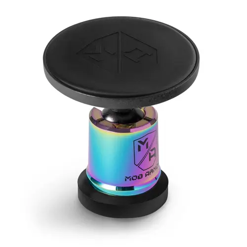 MOB ARMOR MobNetic Maxx .MS Aluminum Chrome Finish Non-Charging MagSafe Wireless Magnetic Mount, Adjustable Auto Vehicle Accessory, Phone Holder for Car, Auto Gadgets, Adjustable Hands-Free Mount for Almost Any Phone