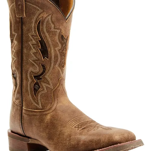 Laredo Men's Men'S Distressed Leather Performance Western Boot Broad Square - 7952