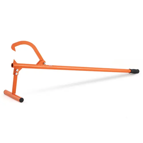 VEVOR Rust-Resist Carbon Steel Timberjack, 46.5 in Heavy-Duty Outdoor Lifter with 48 in Rubber Grip Metal Handle, Adjustable Iron Hook, 15 in Dia Load Roller, Durable Construction Sawmill Tool (Safe & Easy Cutting, Assembly Required, Strain-Reducing)