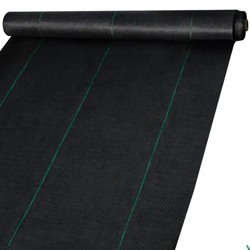 VEVOR Woven Landscape Fabric Roll, 6'W×300'L 2.4oz Heavy-Duty Polypropylene PP Mesh, 1800 Sq Ft Permeable Ground Cover for Sidewalk, Artificial Grass, Flower Bed Weed Control, Soil Moisture Retention, Gravel Underlayment