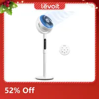 Levoit Corebreeze R432 Multifunctional Cooling Fan - Portable Tower Model with Rotating Body, Silent Adjustable Settings, DC Motor, 9 Speeds, 20dB, 82ft Range, Sensor, Timer, Pedestal & Tabletop Modes, Remote, Home Accessories, summerwins