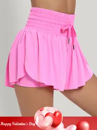 Flowy Athletic Shorts for Women High Waisted Gym Yoga Workout Running Sweat Shorts Golf Tennis Skirt Skort Preppy Shorts Cute Clothes Summer
