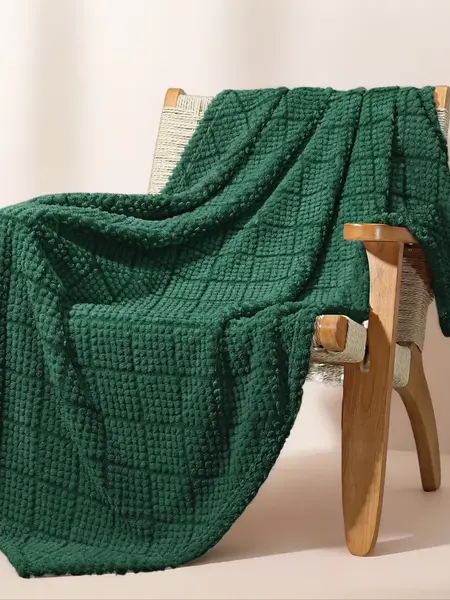 【dealsforyou】Whale Flotilla Fuzzy Fleece King Size Blanket for Bed, Soft Fluffy Jacquard Waffle Blankets for All Season, Lightweight and Warm, 90x104 Inch