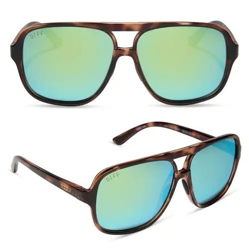 DIFF Sport Hangtime Lightweight Square Navigator Style Frame w/Polarized Lens