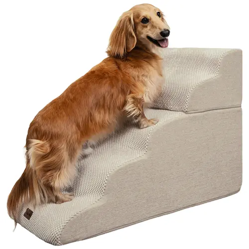 Made4Pets Dog Stairs and Ramp for Bed 3-5 Step Non-Slip for Small Dogs Up to 35lbs Design for Dogs and Cats Indoorfun Home Safe Climbing Boost Physical Activity outdoorfun #SummerVibes #petlovers