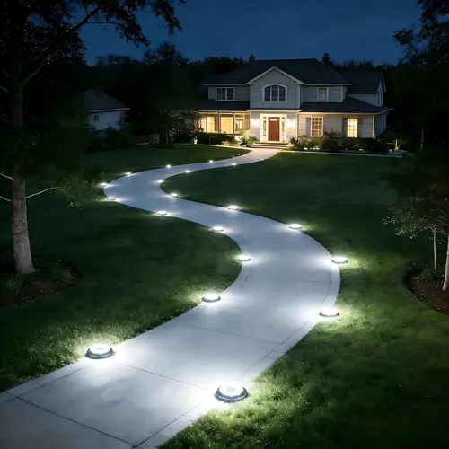 Flacchi 2-in-1 Solar Landscape Lights - Ultra-Bright Rechargeable Solar-Powered Spotlight, Waterproof Outdoor Pathway Lighting, 6-8 Hour Battery, Durability for Yard Driveways Deck, Elevate Home’s Curb Appeal