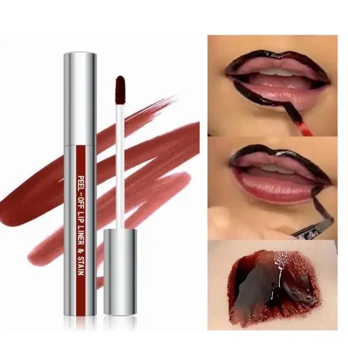 LIP LINER - Peel-Off Lip Liner  Stain - All Day & Night Lipliner Long-Lasting Moisturizing Lip Stain Peel Off