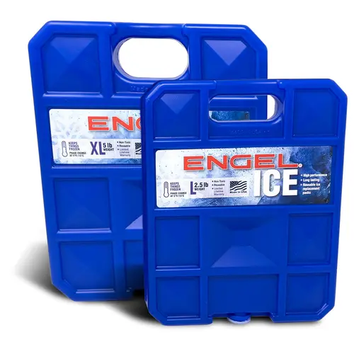 Engel 2.5lb Large Freezer Packs - 5°F/-15°C, 50% Ice Saver, Made in The USA - Camping Gear for Boating/Fishing, Outdoor Camping Equipment