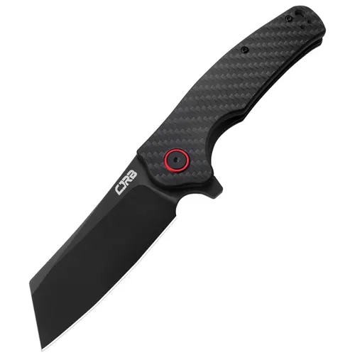 CJRB CRAG Tool Knife J1904 with AR-RPM9 Steel and Black PVD Blade Carbon Fiber Handle, Camping Folding Knives for Outdoor, Everyday Carry and portable multipurpose knives, tactical knives