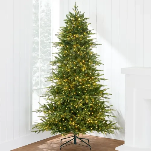 Best Choice Products Pre-Lit Artificial Full Aspen Noble Fir Christmas Tree w/ 2-in-1 Twinkling Micro LED Lights