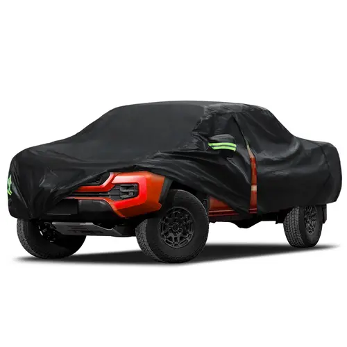 Car Cover Custom Fit for Toyota Tacoma 2005-2025, Waterproof Full Exterior Cover Rain Sun Protection with Door Zipper summerwins