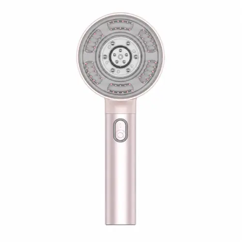 TYMO TRITHERA Hair Growth Brush - Red Light Therapy, EMS Massage, 3D Scalp Clearing, Stress Relief, 3 Adjustable Intensity Levels, Scalp Care, Hair Loss Relief, Water Resistant, Removable Replaceable Reservoir, Self Care (Live Only)