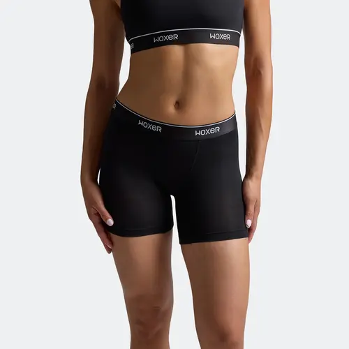 Woxer Women's Baller Boxer Briefs, Classic 5" Inseam Underwear in Soft Breathable Modal with No-Dig Comfort Waistband